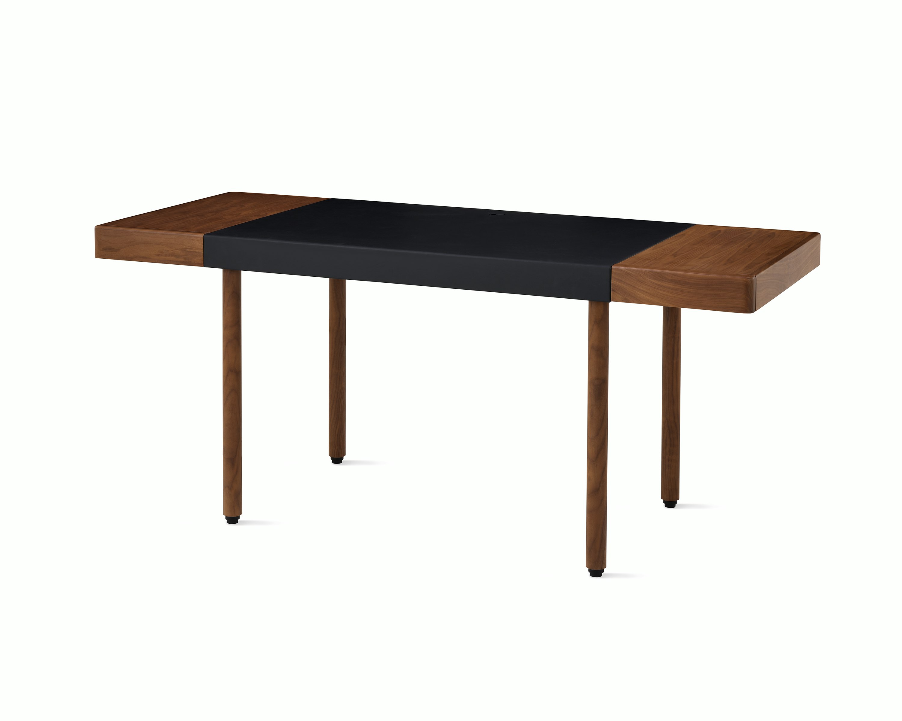 New Canaan Leatherwrap Sit-to-Stand Desk, Geiger | MillerKnoll