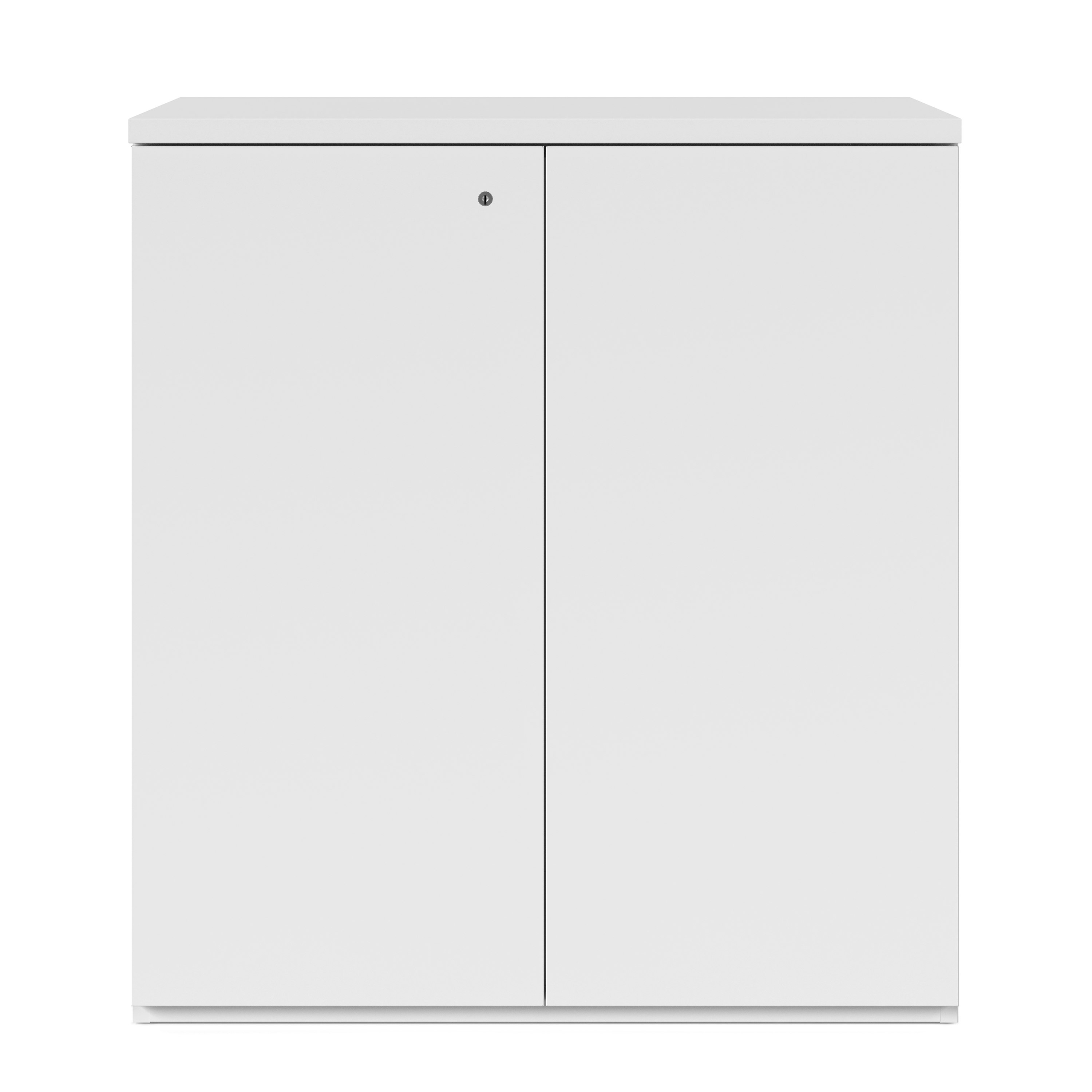 White Series 2 storage cabinet, viewed from the front.