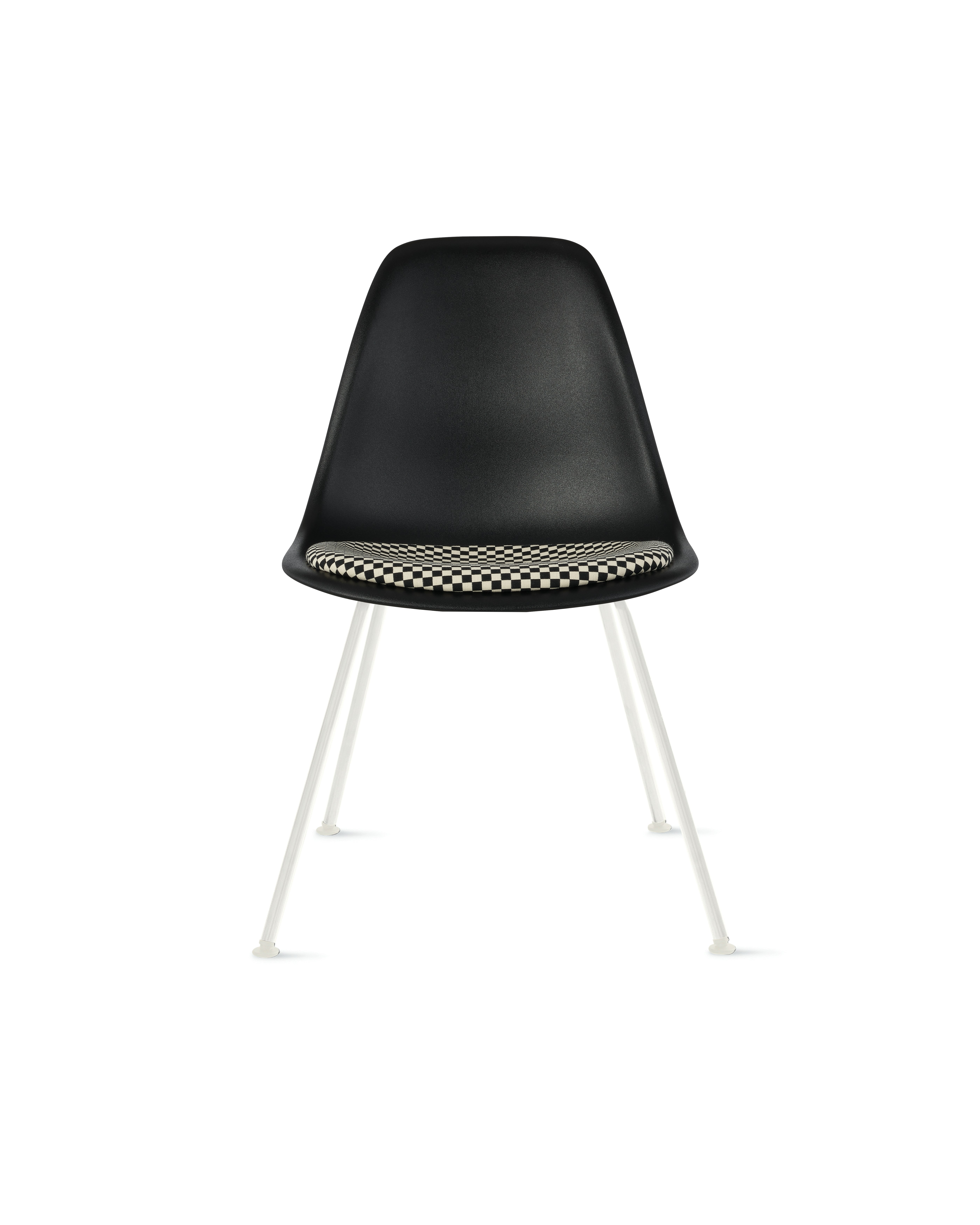 Eames Molded Plastic Side Chair with Seat Pad