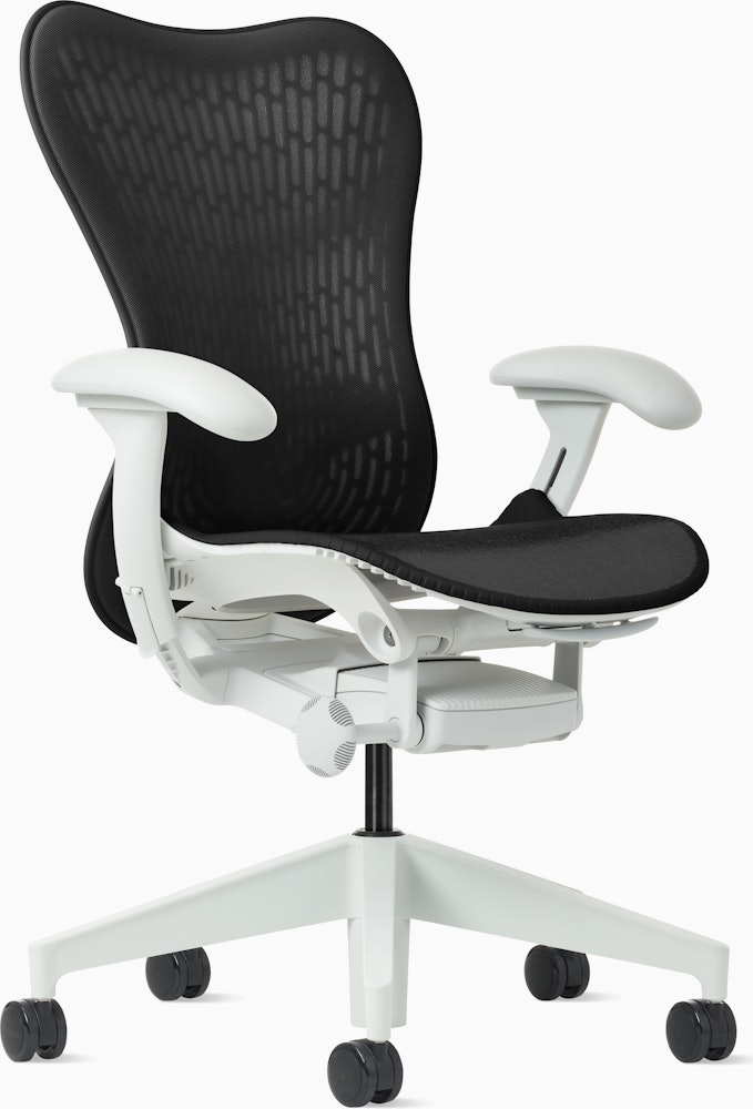 MIrra 2 Chair in Alpine with Graphite Butterfly Suspension and FlexFront seat