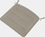 Linear Steel Lounge Chair Seat Pad - Lounge Chair Seat Pad in Twitell Light Grey