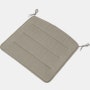 Linear Steel Lounge Chair Seat Pad - Lounge Chair Seat Pad in Twitell Light Grey