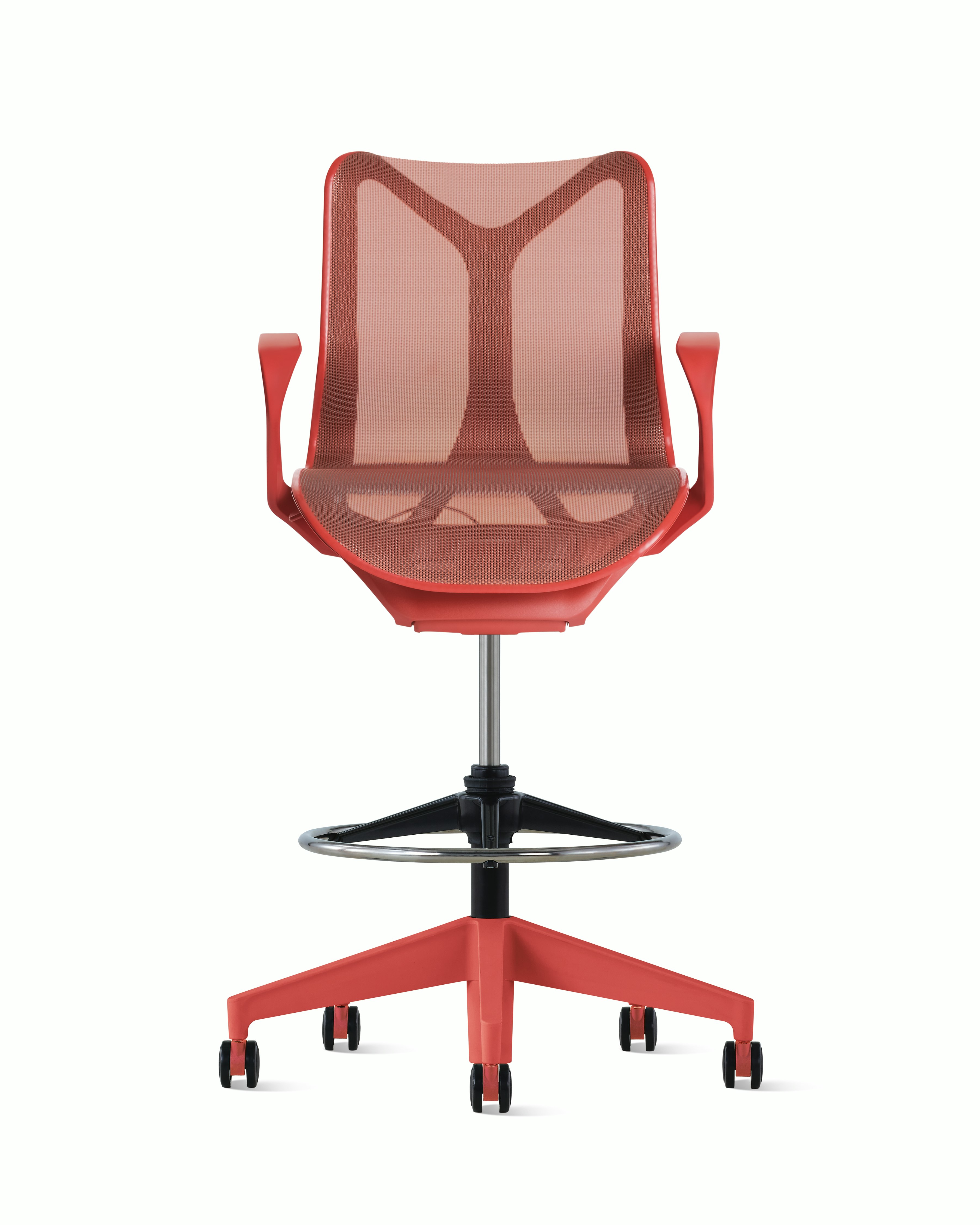 Cosm Stool Low Back Fixed Arm