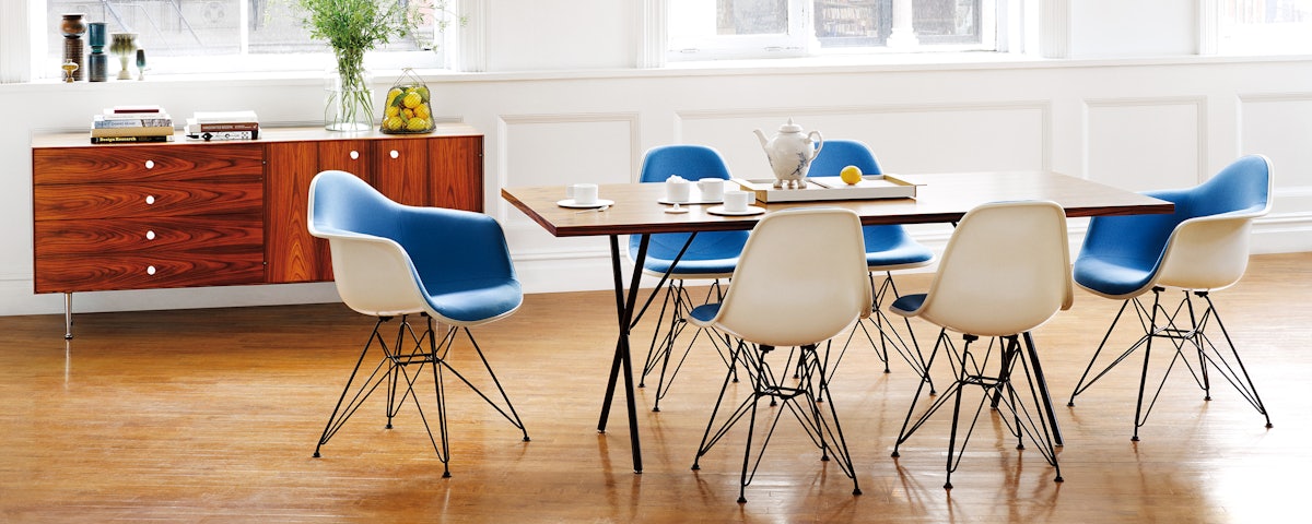 Eames Upholstered Molded Fiberglass Side Chair