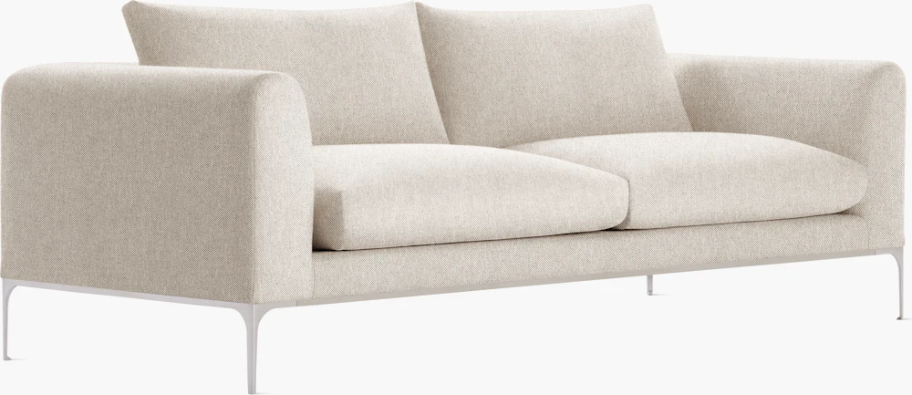 Jonas sofa in beige with metal legs