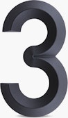 Beveled House Numbers