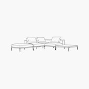 Grid Corner Sectional with Table