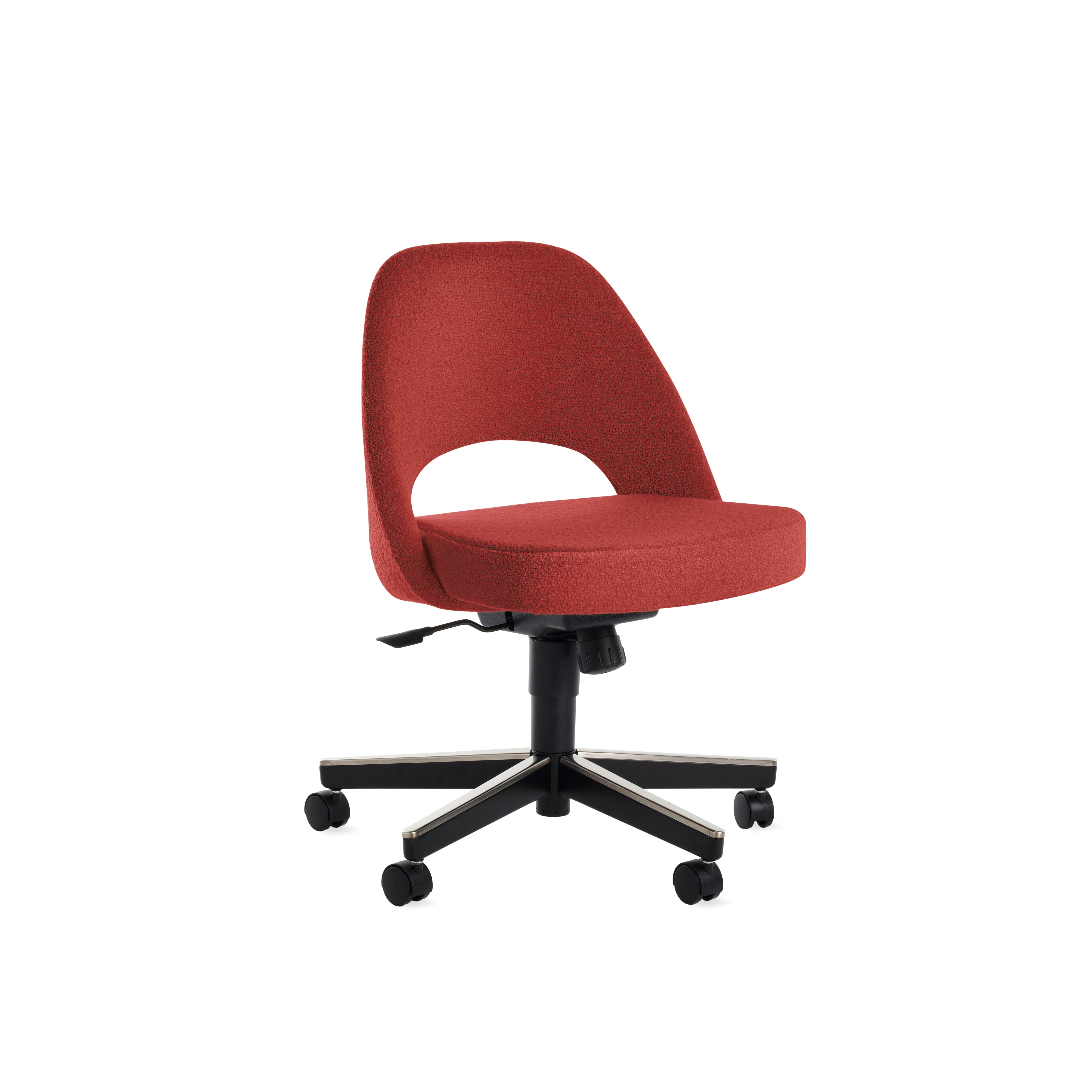 Saarinen Executive Side Chair Height-adjustable base.