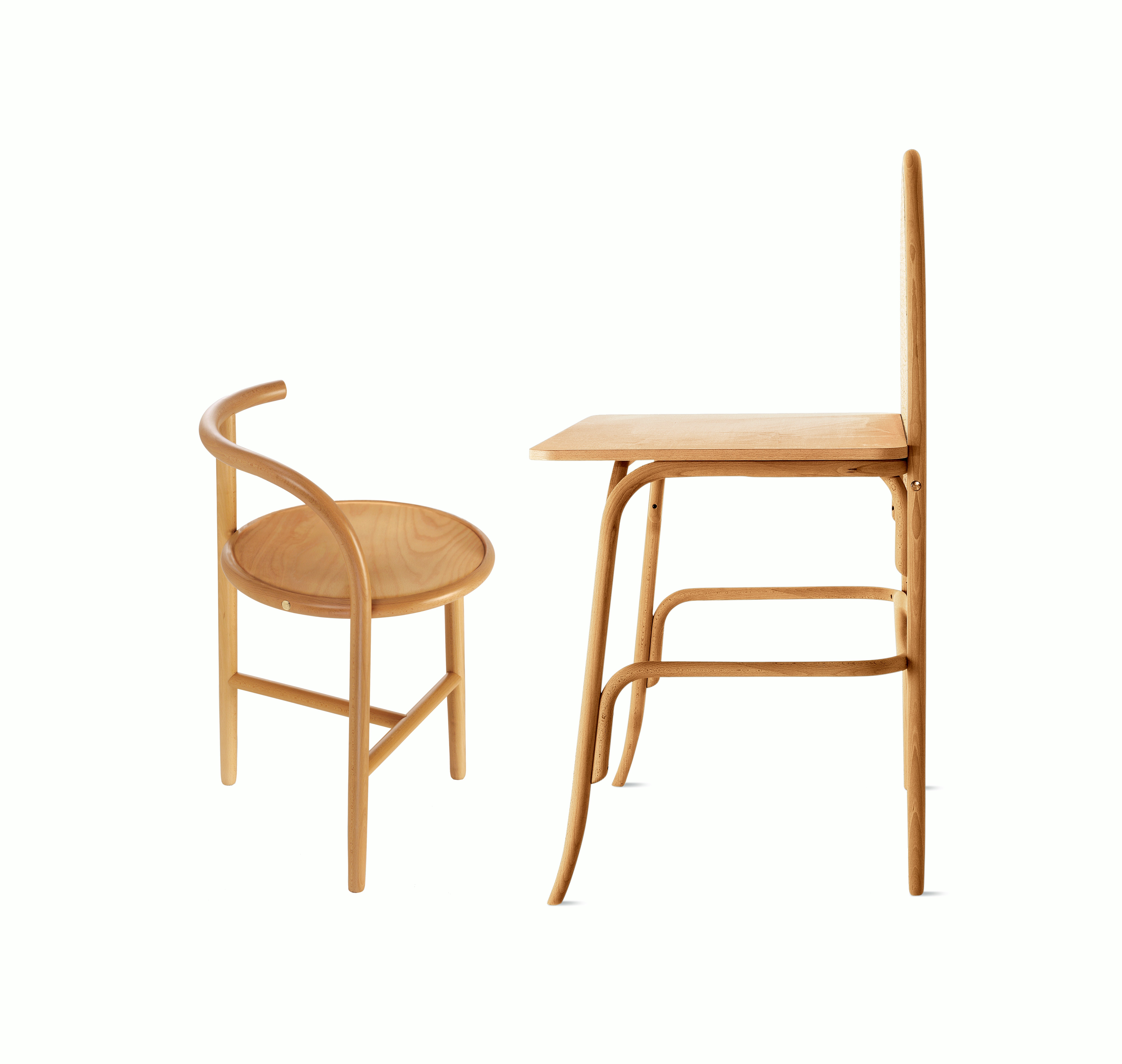 Allegory Vanity and Single Curve Stool Set