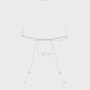 Eames Wire Chair Outdoor with white finish and wire base.