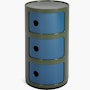 Componibili Storage Unit Componibili Storage Unit, Olive Green/Blue