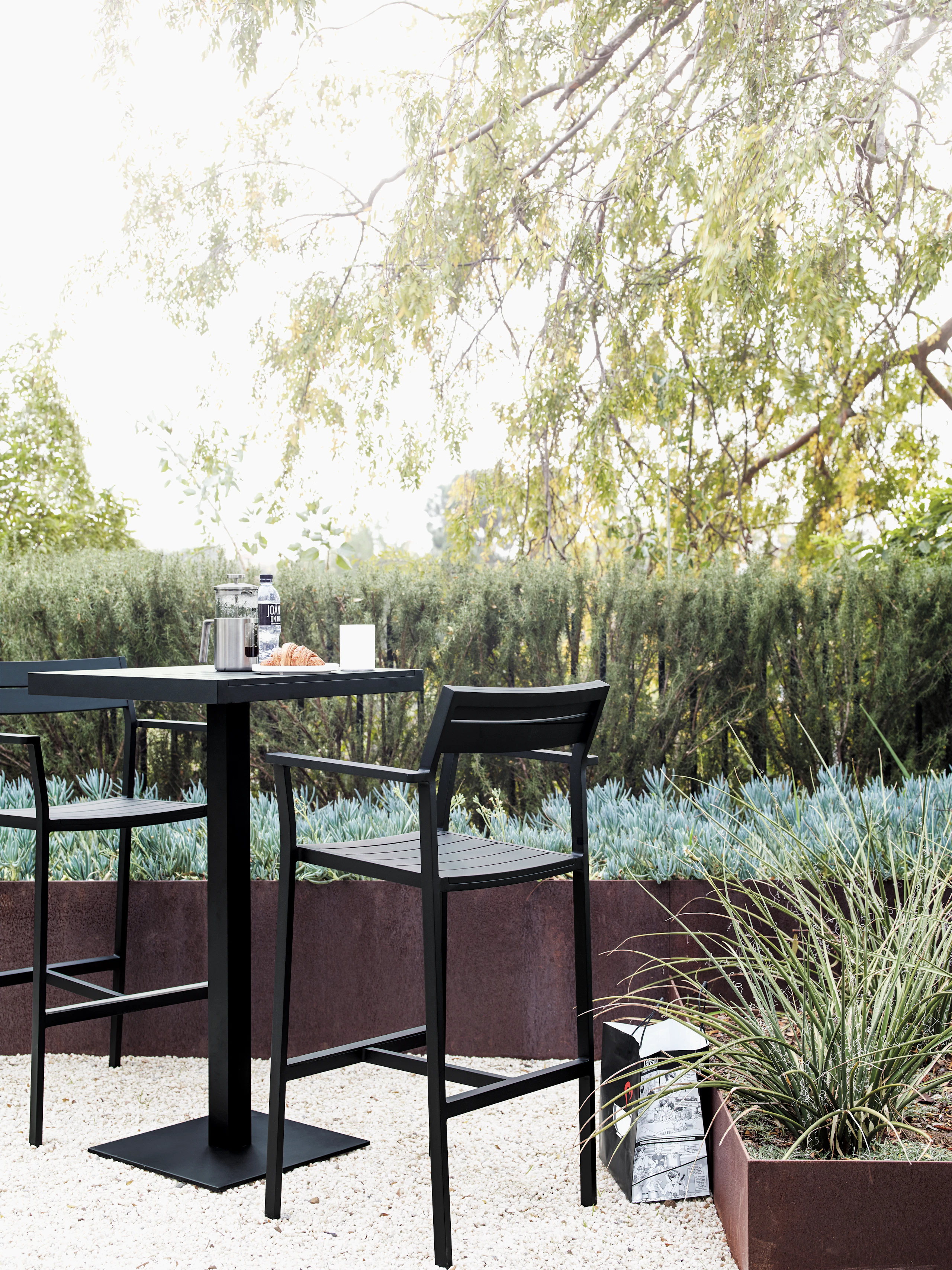 Eos Pedestal Bar-Height Table