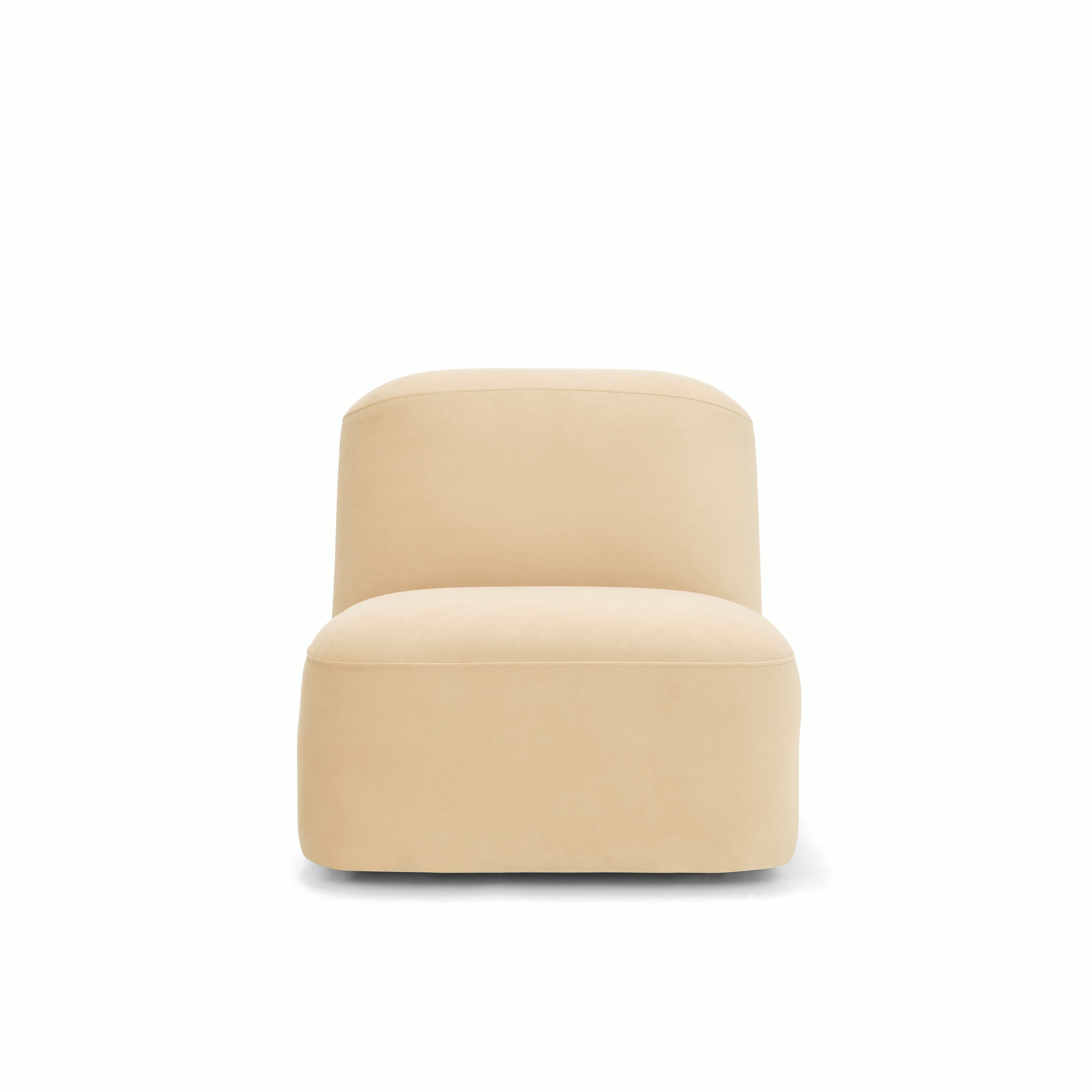 Muse Armless Single Seater, Velvet Dune
