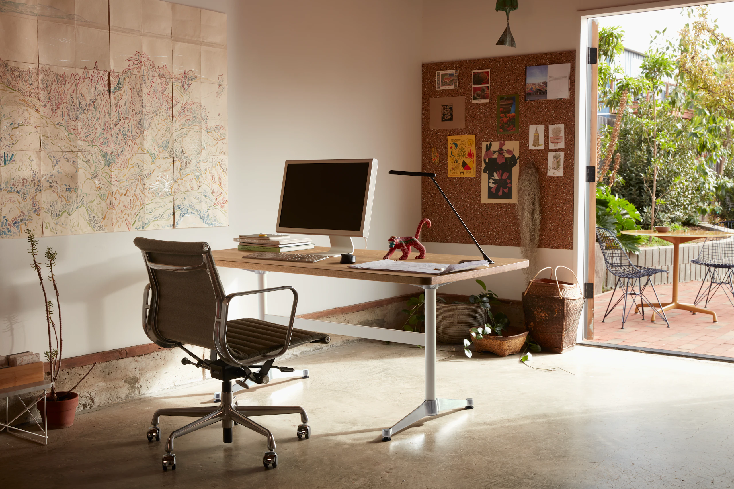 EAG And Eames T Leg Table in Anooshey's Studio