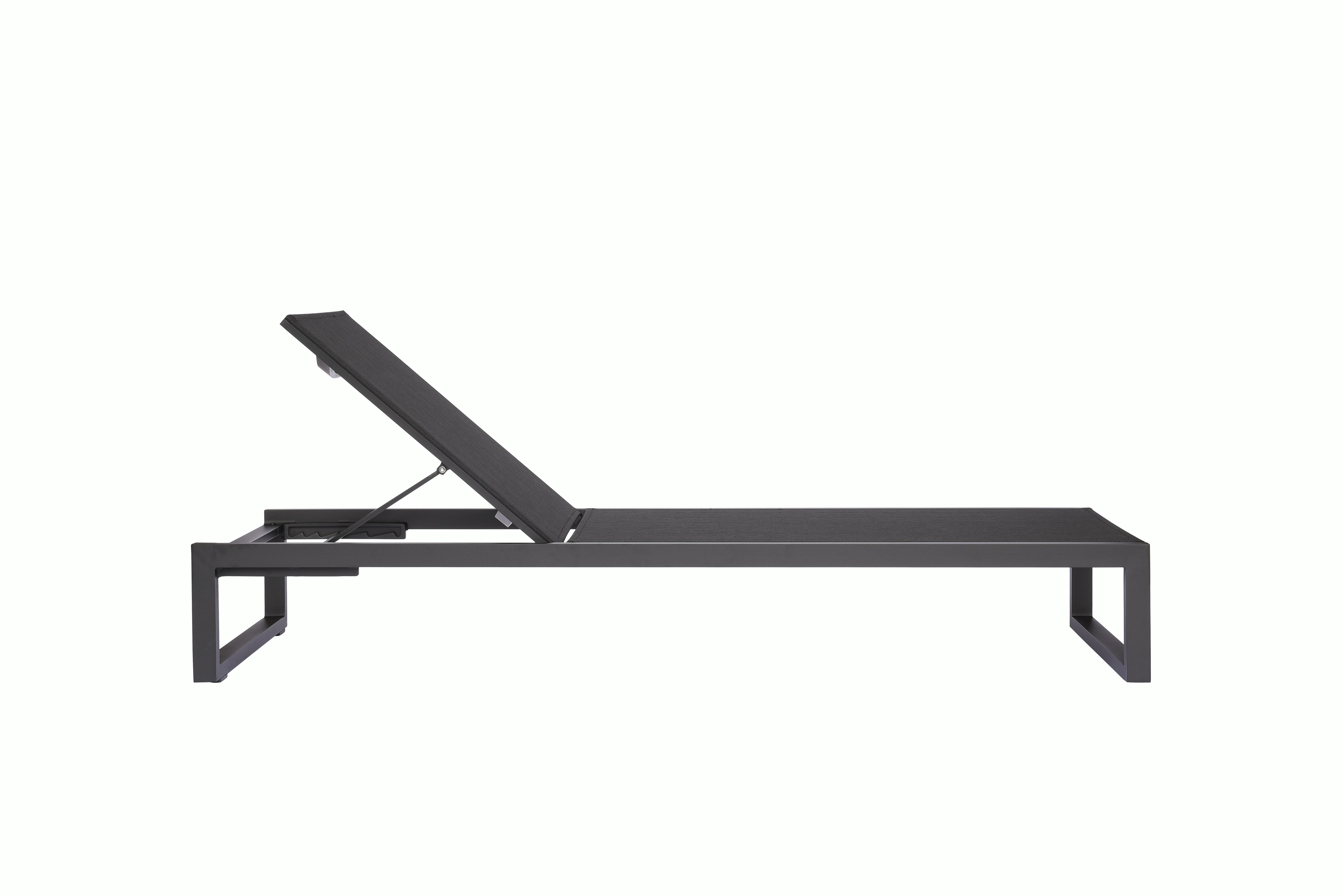 Eos Chaise Lounge in Black