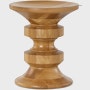 White Oak Eames Turned Stool in Shape D