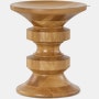 White Oak Eames Turned Stool in Shape D