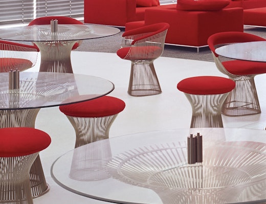 Platner Dining Tables, Arm Chairs and Stools