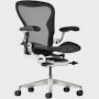 Aeron Onyx, basic back support, with  tilt limiter and fixed arms