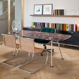Grasshopper table MR Rattan Side Chairs Pollock Executive Chair Florence Knoll Credenza