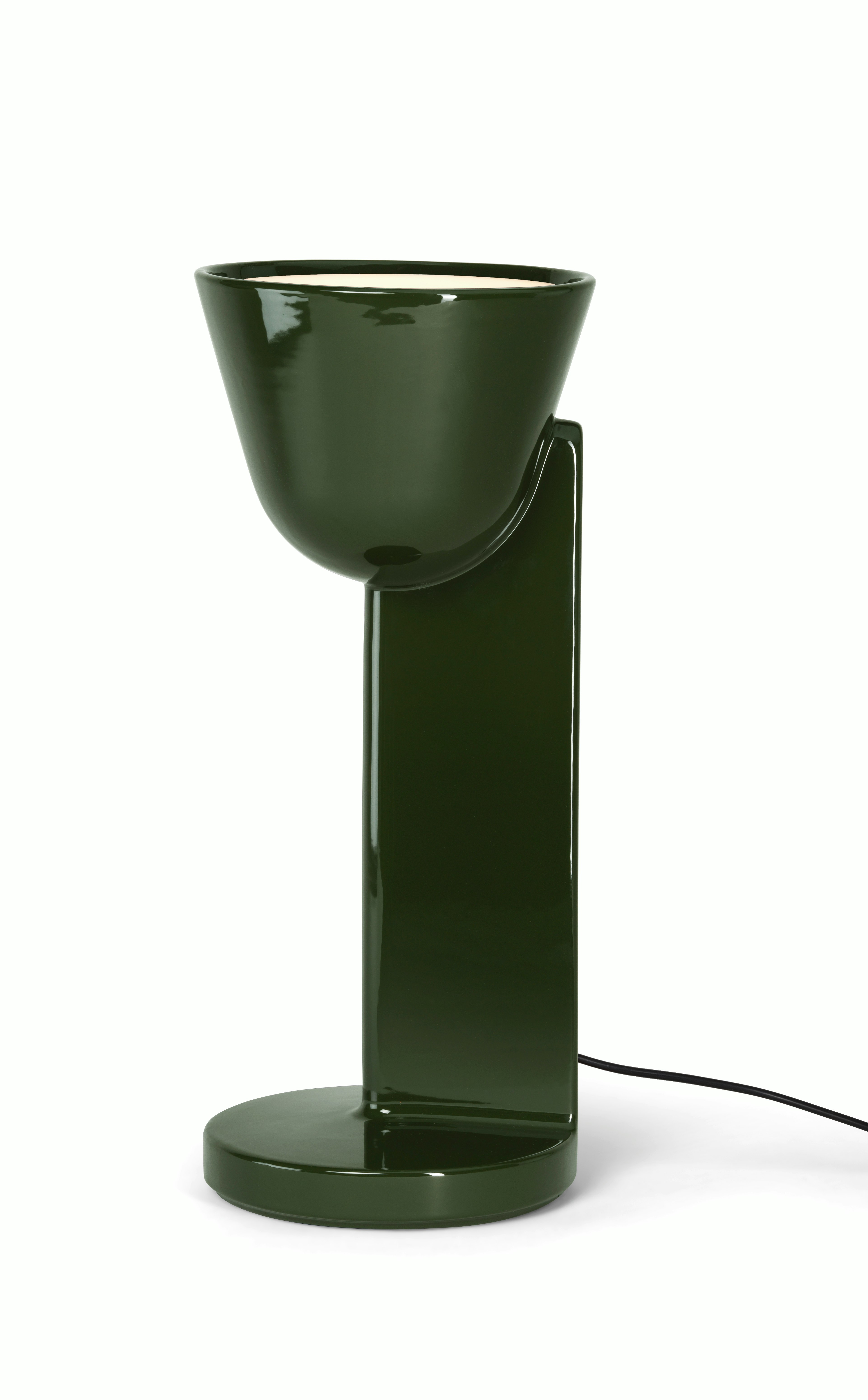 Ceramique Table Lamp - Up, Ceramic, Green