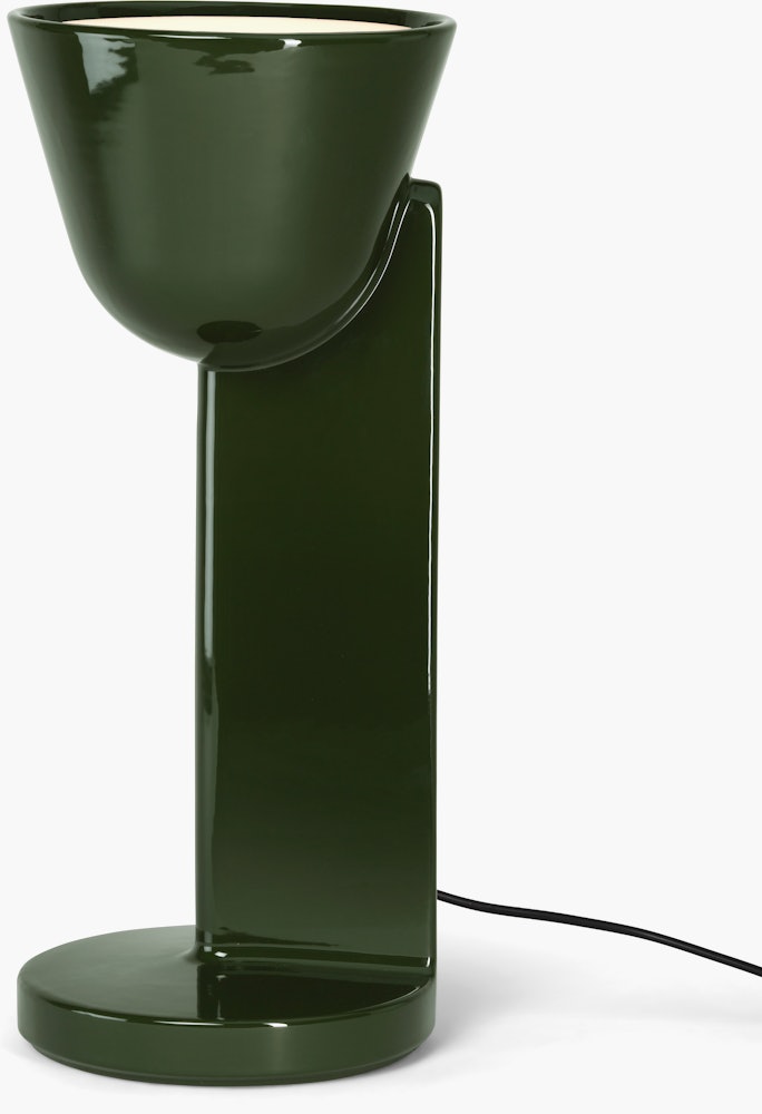Ceramique Table Lamp - Up, Ceramic, Green