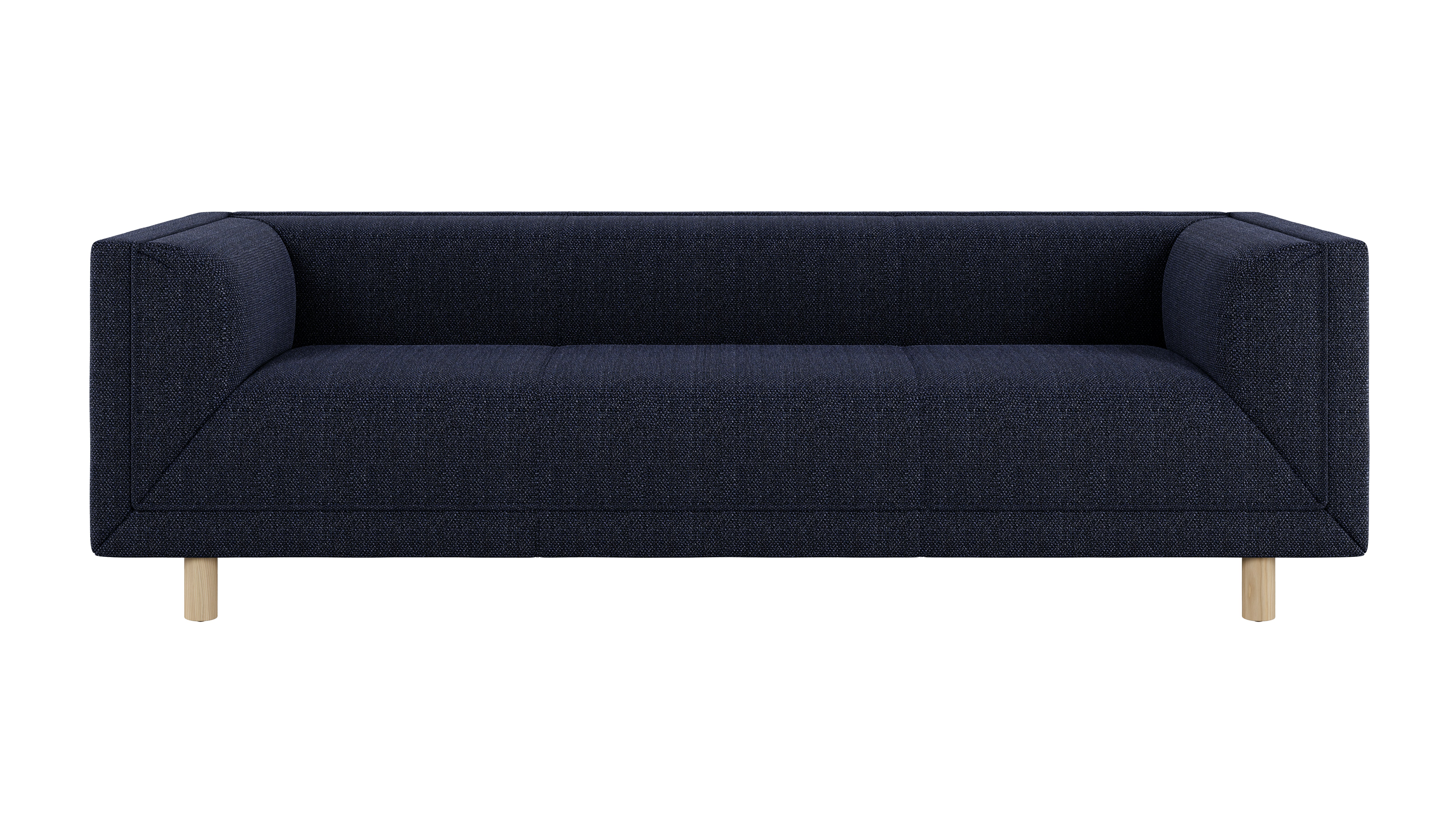 Rolled Arm Sofa 84,  Capri,  Ink,  White Ash
