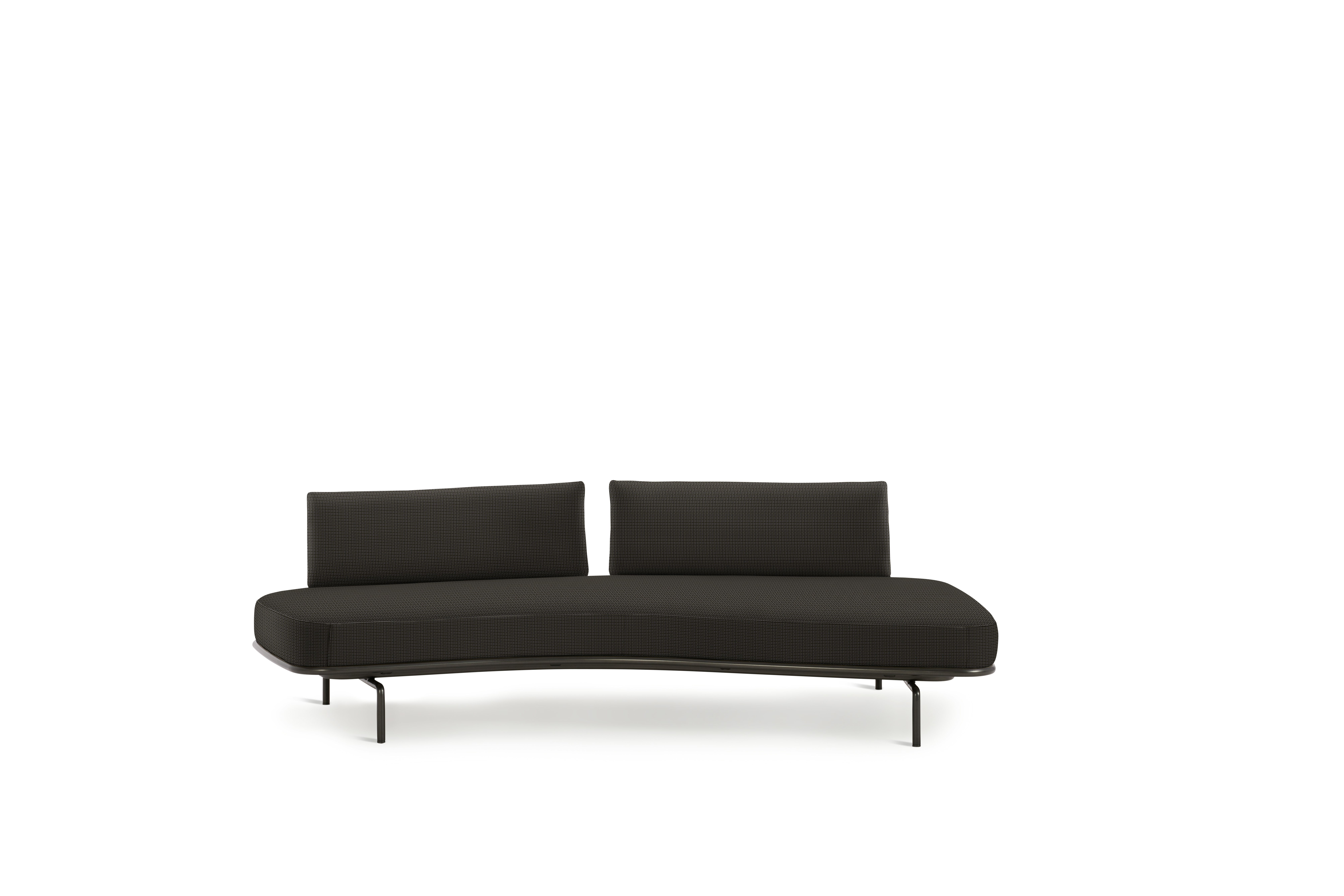 Panoramic Sofa - Right ,  Double Large,  Cato,  Gray,  Charcoal