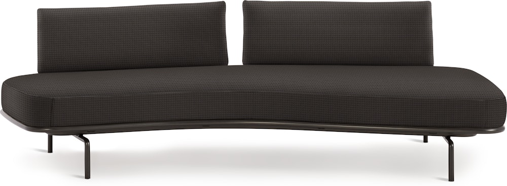 Panoramic Sofa - Right , Double Large, Cato, Gray, Charcoal