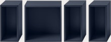 Mini Stacked Storage System - Configuration 2,  Midnight Blue