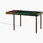 New Canaan Leatherwrap Sit-to-Stand Desk New Canaan Leatherwrap Sit-to-Stand Desk, Left Drawer