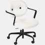 Morrison Hannah Task Chair - With Arms,  Hourglass,  Air,  Black,  Soft Caster FSC Certified