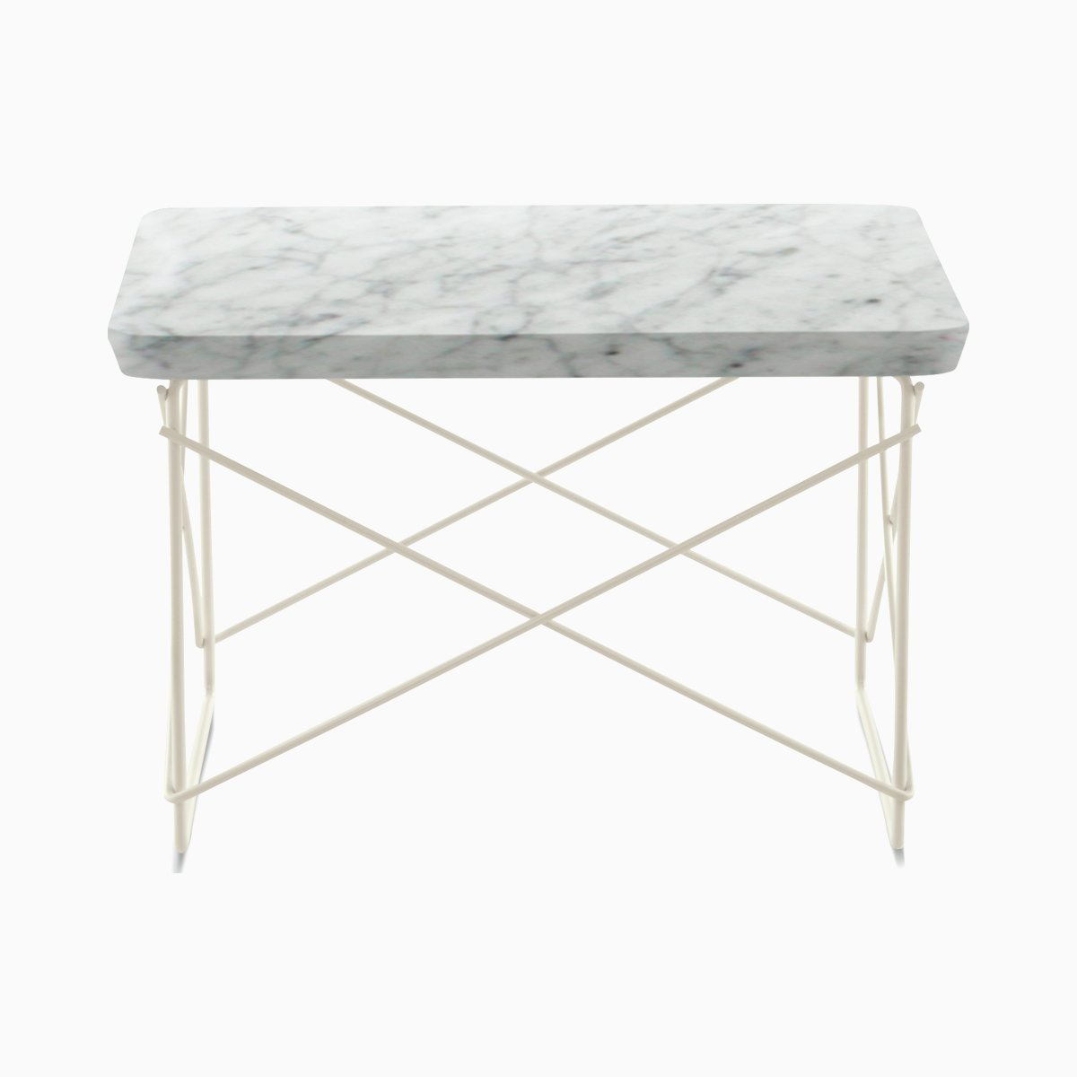 Eames Wire Base Low Table, Marble