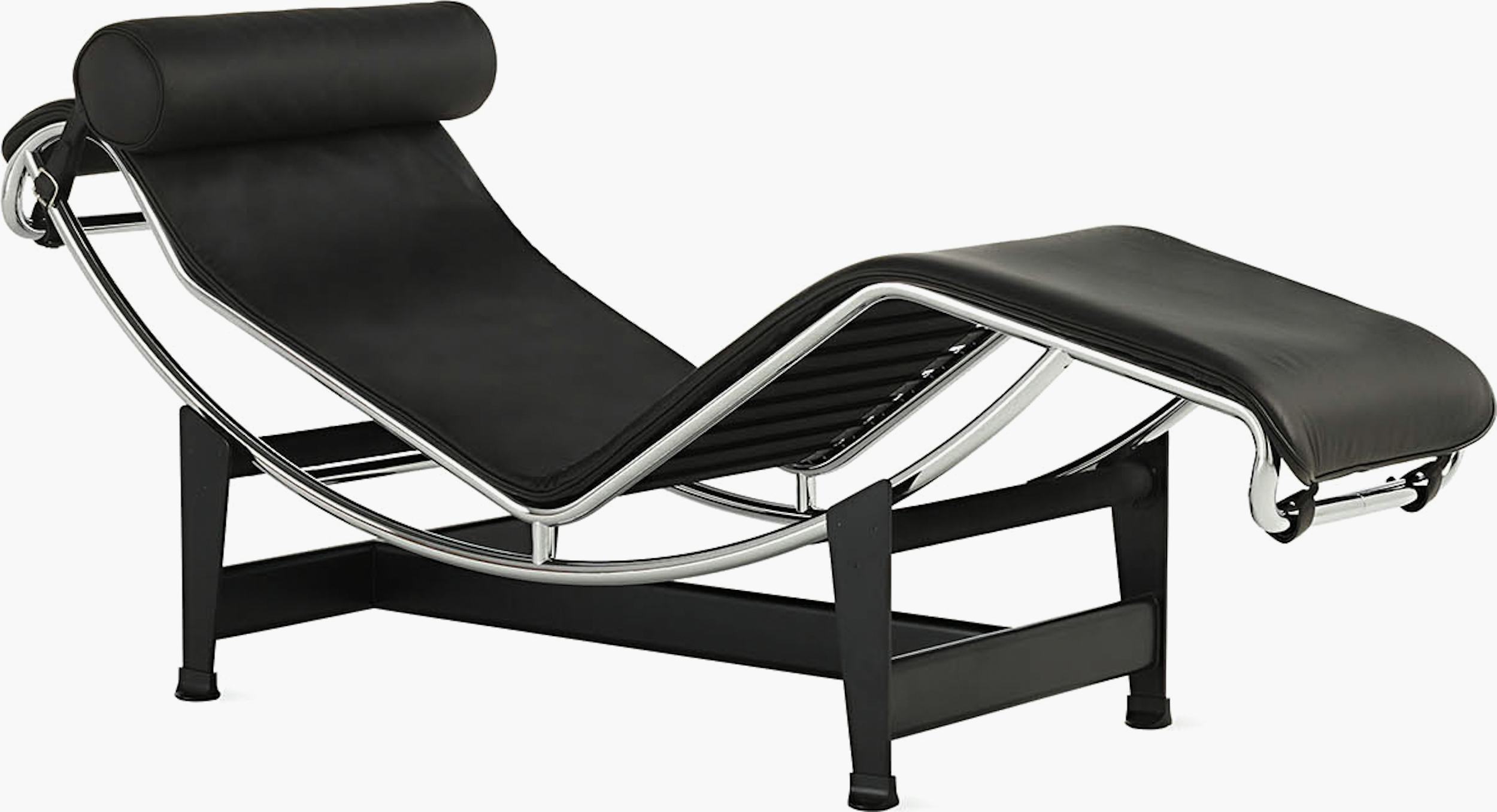 Vintage lounge chair model Lc4 Le Corbusier by Pierre Jeanneret