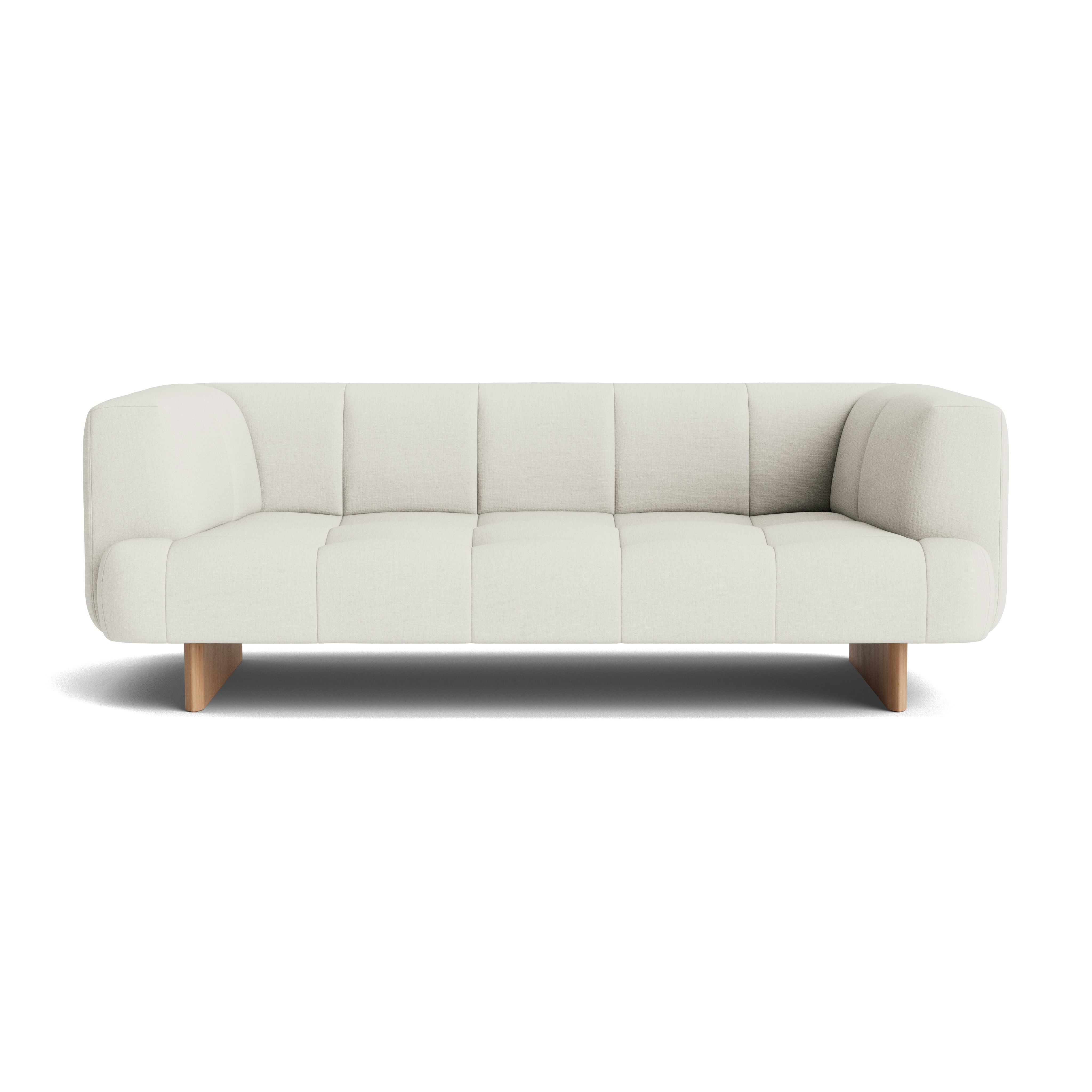 Quilton Lift Sofa - 2-Seat Sofa, Metaphor, Moonflower, Lacquered Oak