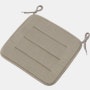 Linear Steel Stool seat pad in Twitell Light Grey