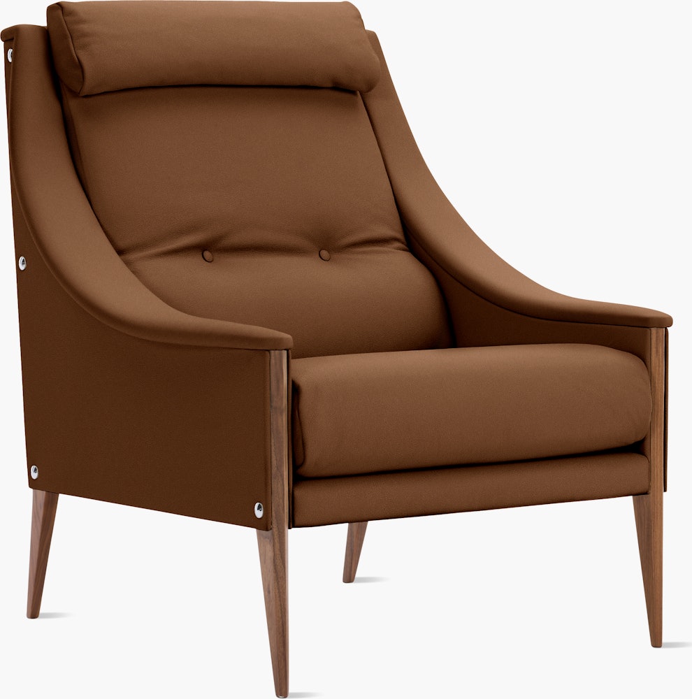 Dezza 48 Armchair in Coyote Brown Velvet