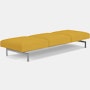 Avio Bench - Three Seater, Diva, Daffodil, Polished Chrome