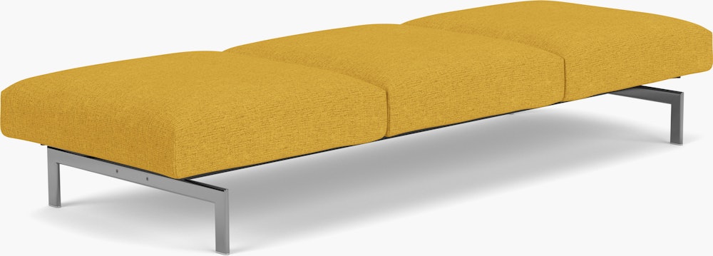 Avio Bench - Three Seater, Diva, Daffodil, Polished Chrome
