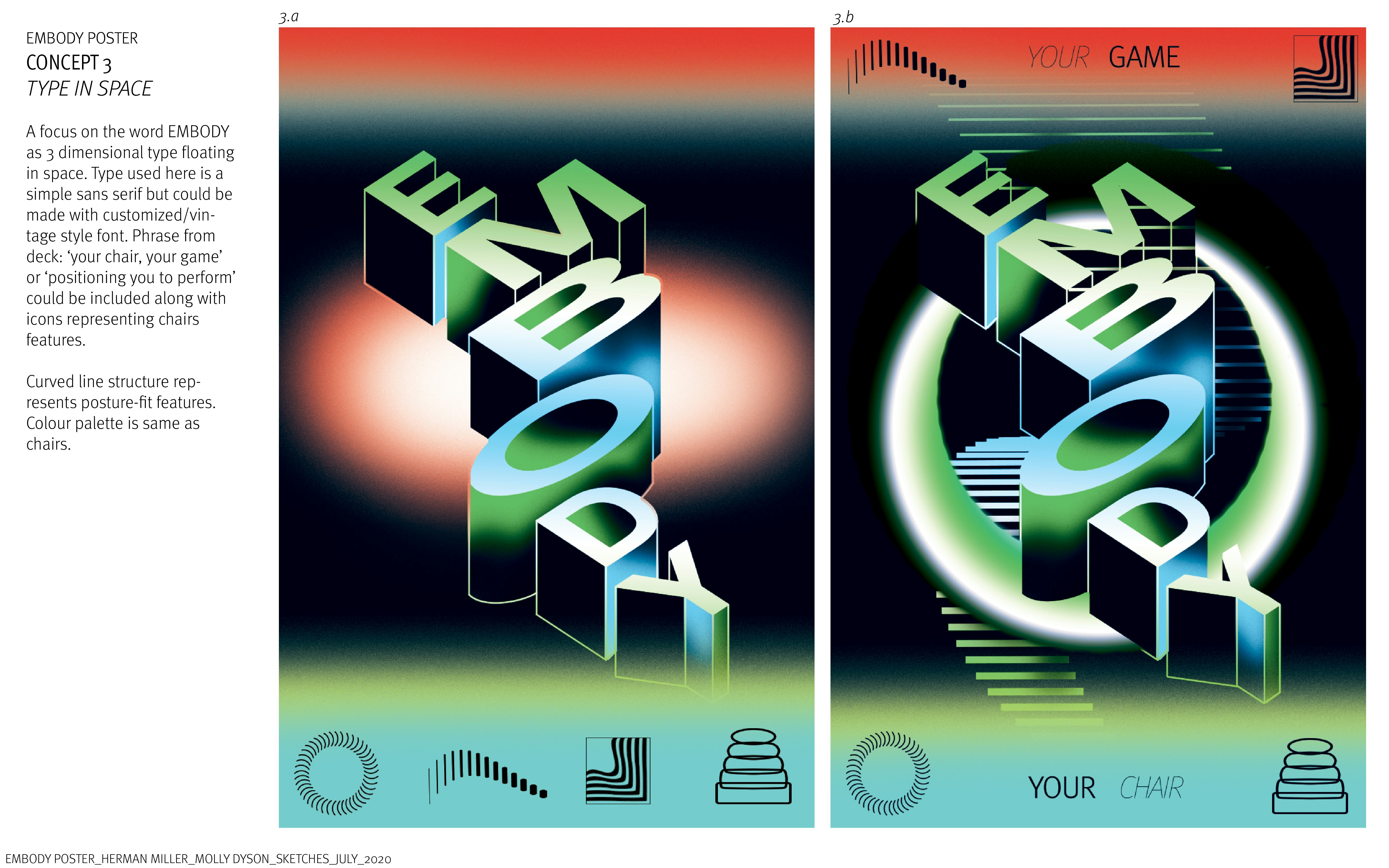  Embody Gaming Chair, Molly's sketches