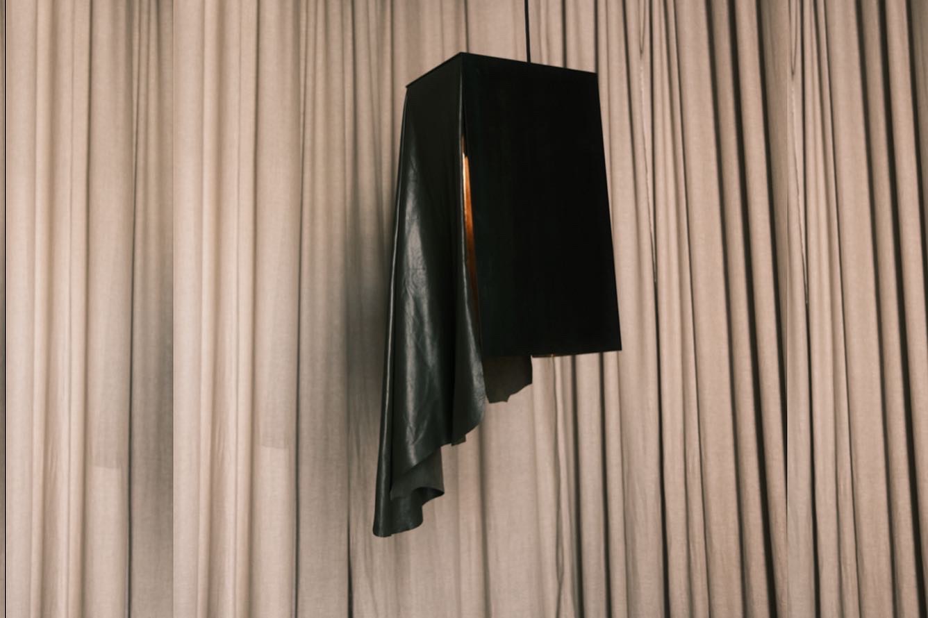 The Leather Drape Pendant