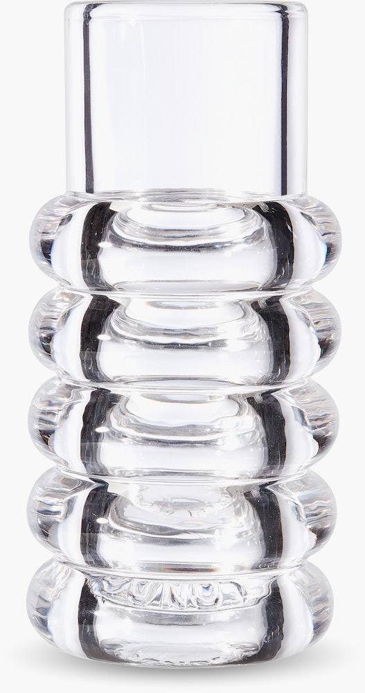 Press Stem Vase - Glass