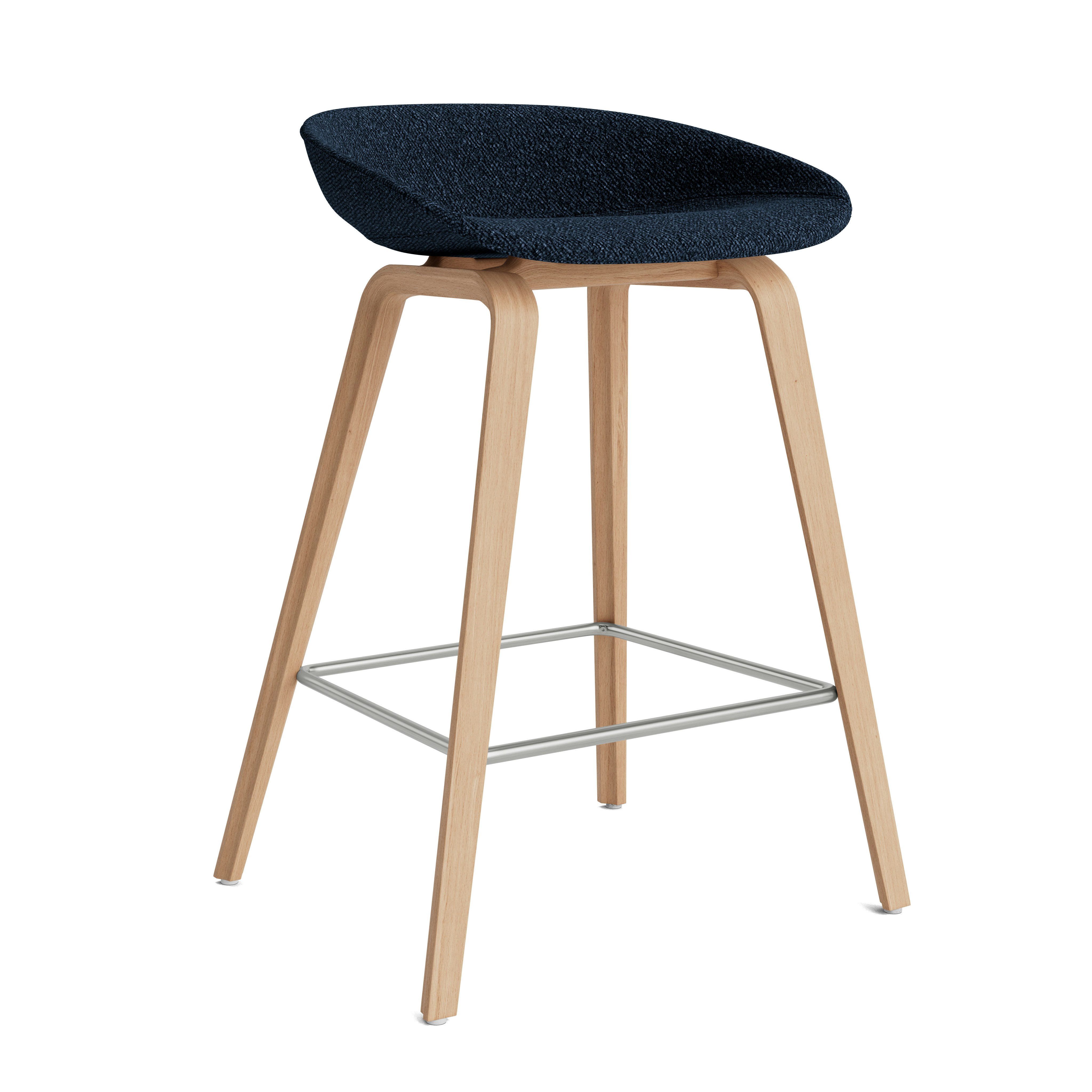 AAS 33 - Counter Height - Flamiber, J4 Dark Blue - Matte Lacquered Oak