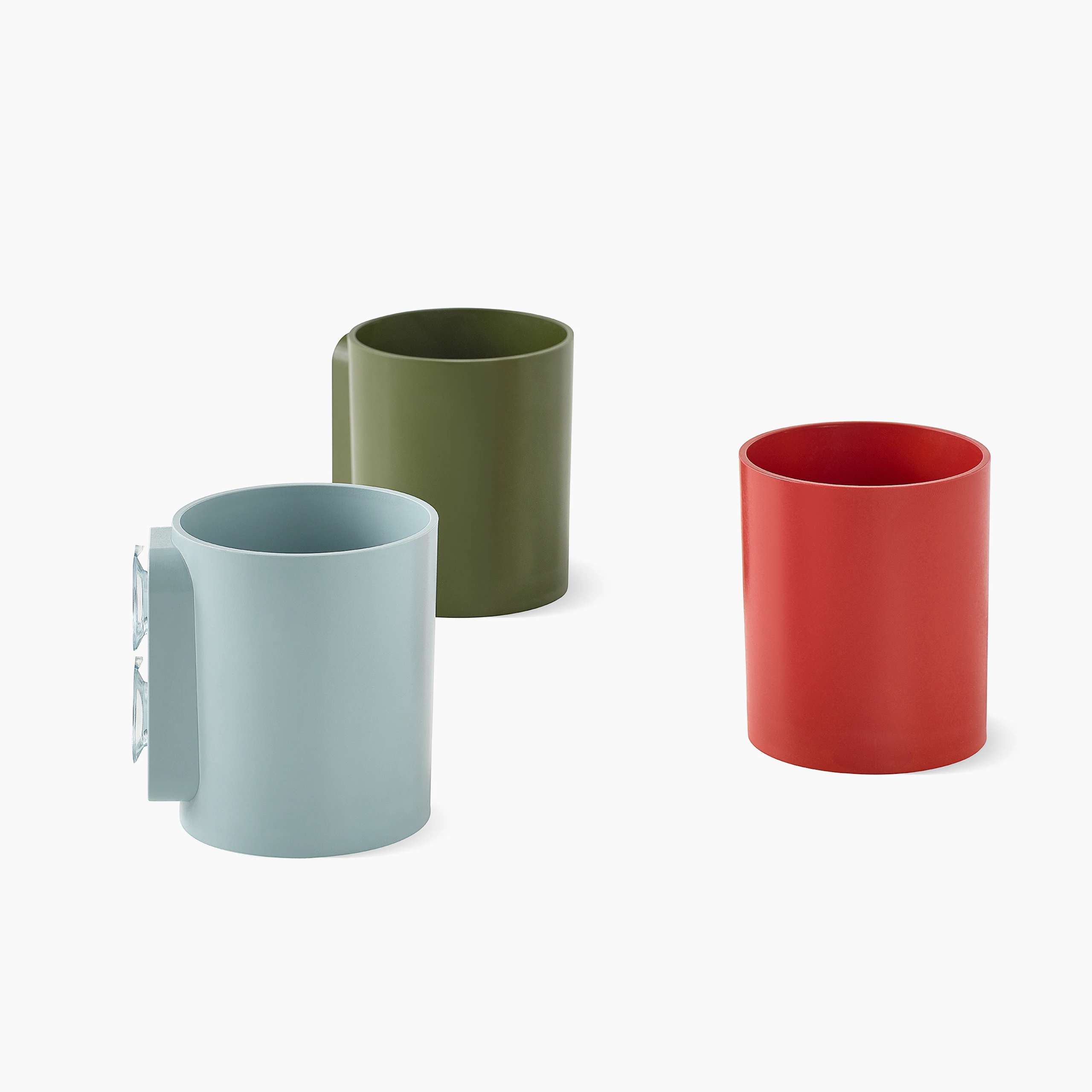 Light blue, green and red OE1 Marker Cups.