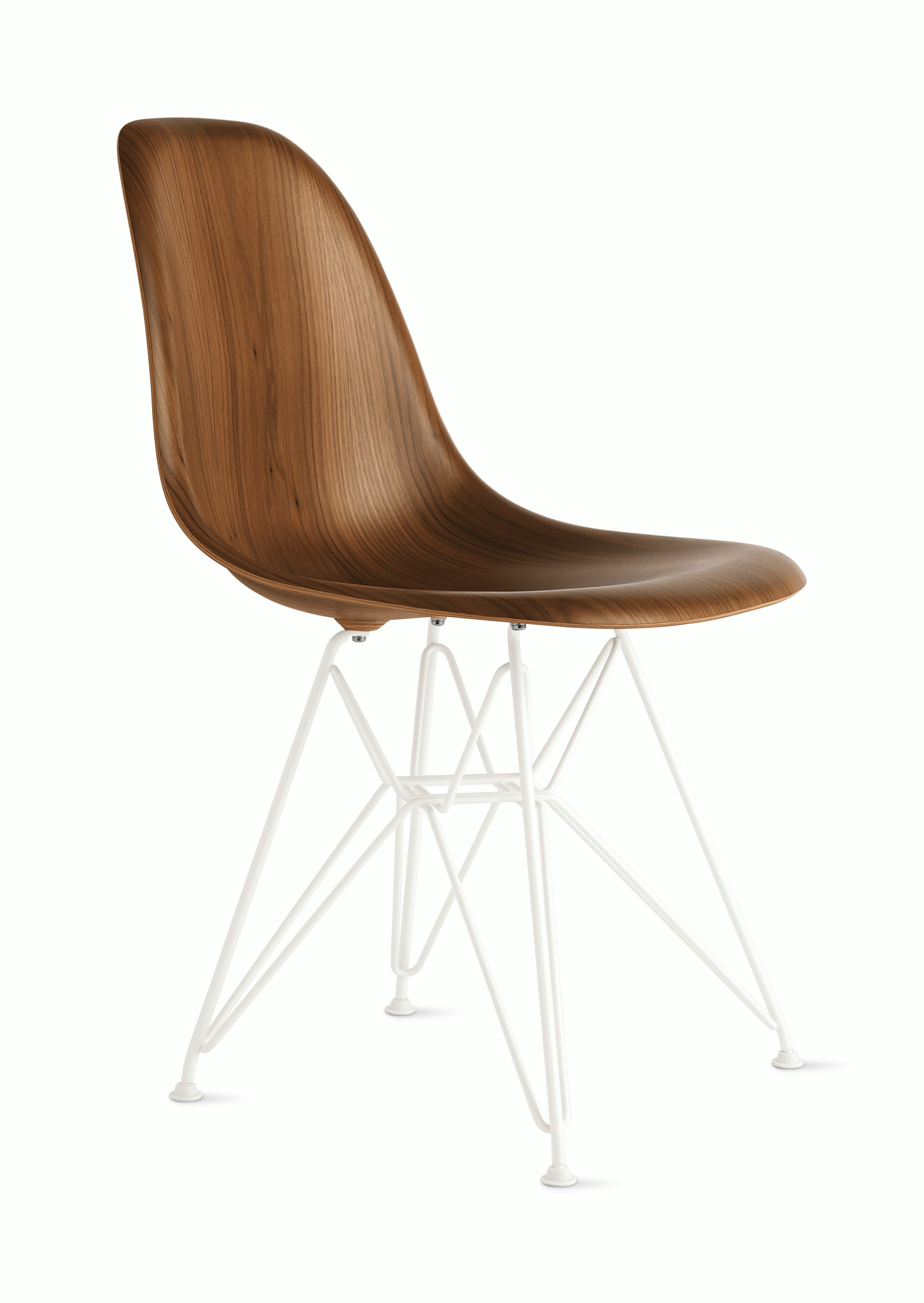 Eames Molded Wood Wire-Base Side Chair (DWSR)
