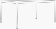 1966 Collection Porcelain Dining Table 28 Rectangular - 90" Wide