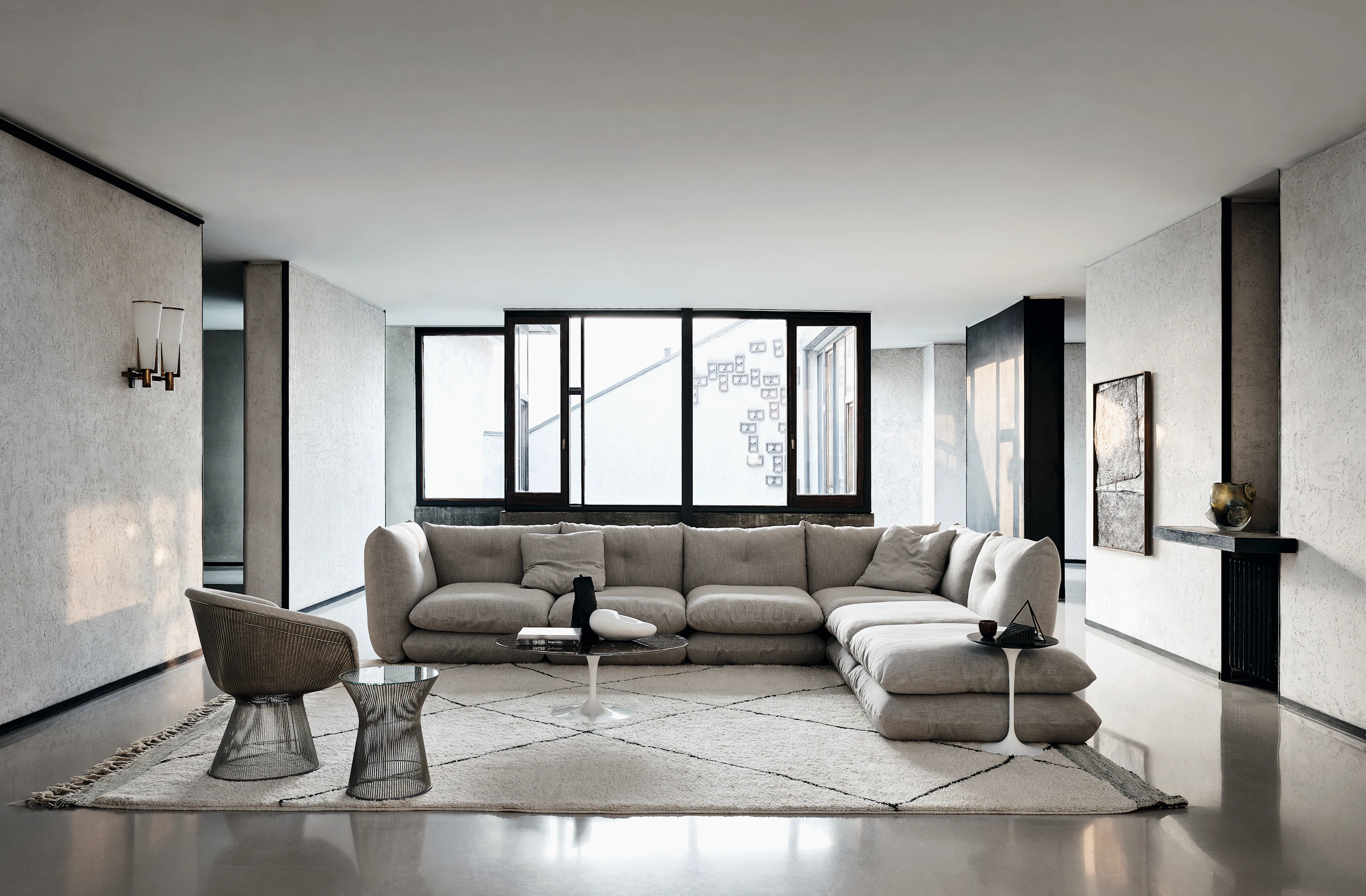 Pillo Sofa, Platner and Saarinen