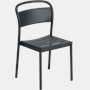 Linear Steel Chair - Side Chair,  Black