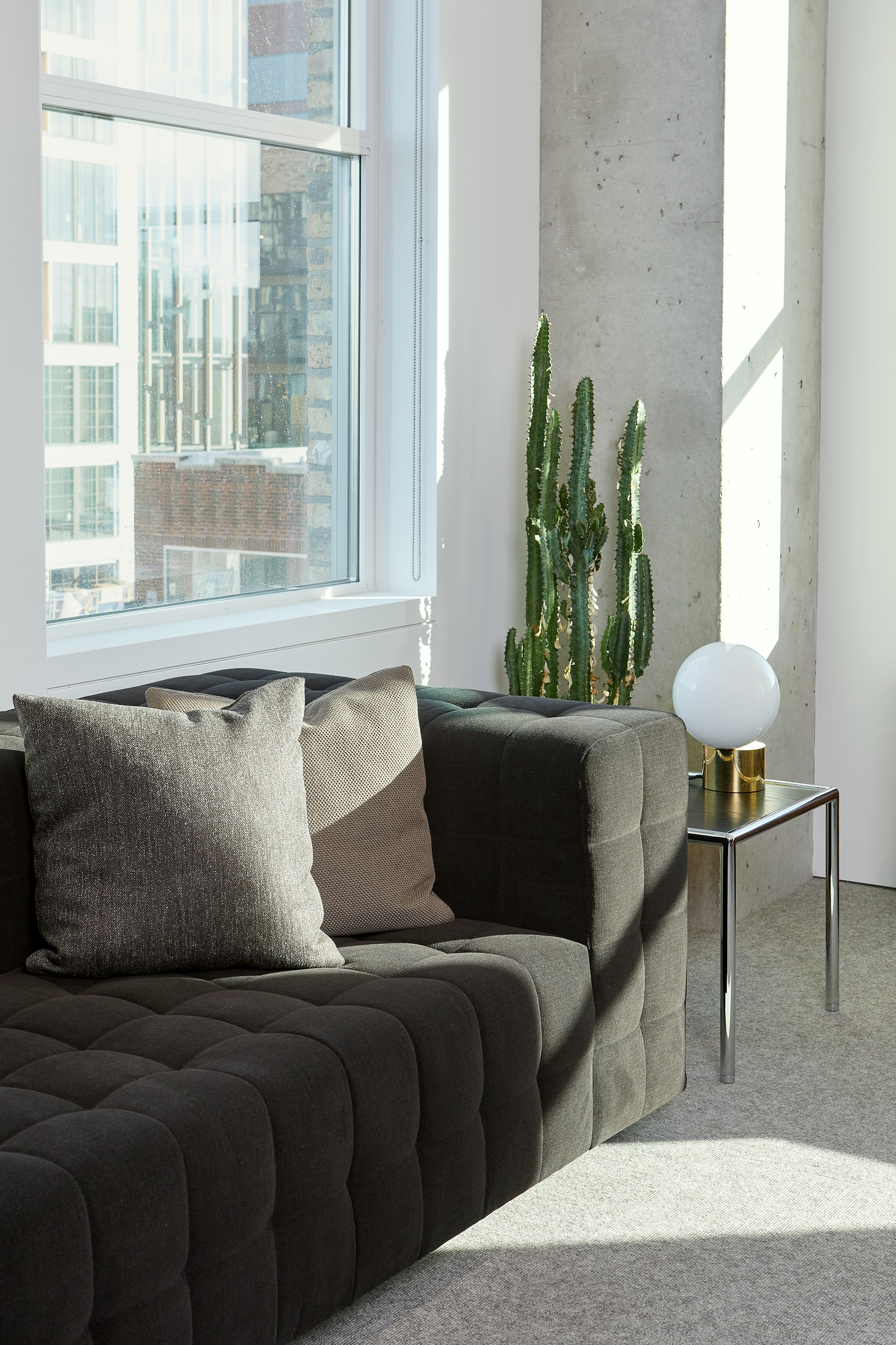 Geiger Showroom at Fulton Market in Chicago, Rapport Sofa.