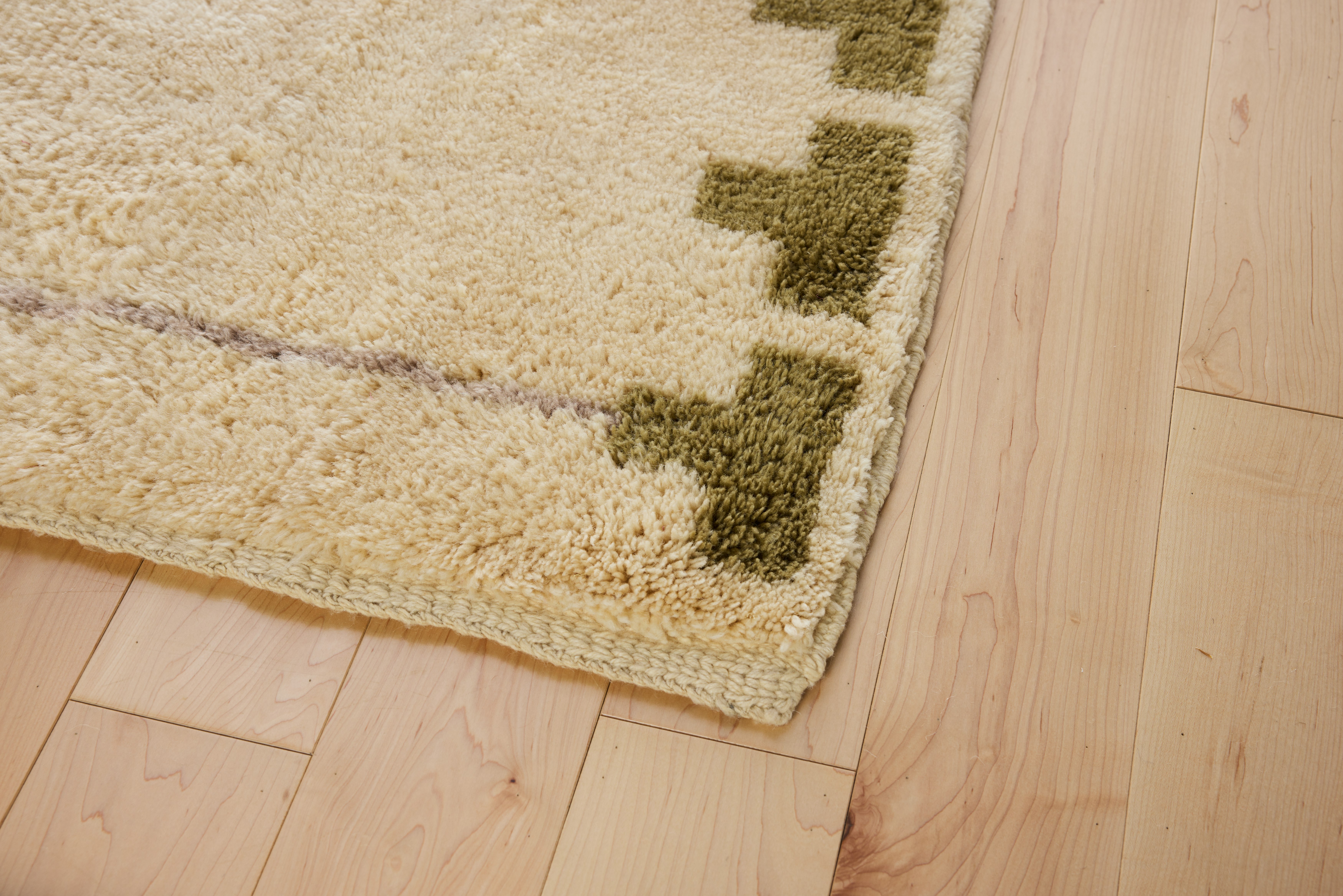 Backgammon Wool Moroccan Rug - Natural